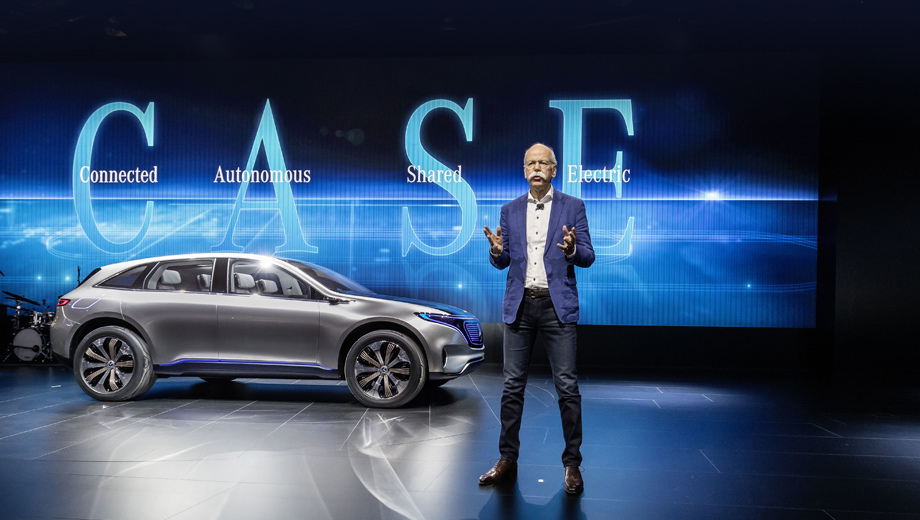 Mercedes -maybach. Стратегия развития суббренда EQ — Connected, Autonomous, Shared, Electric (доступ в Сеть, автономность, использование в сетях каршеринга и электрификация) — будет распространена на Mercedes в целом.